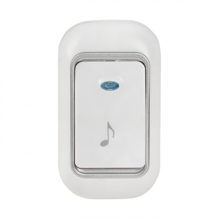 DBS-002 Звонок беспр. в розетку Classic (бел.-сер. 51 мелод. с индик. 4 ур.) EKF 