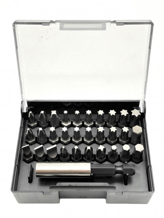 Набор бит SL/PH/PZ/Hex/Tx 30 шт и битодержатель в кейсе Felo 02013116