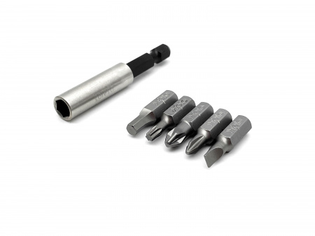 Набор бит SL/PH/PZ/Hex/Tx 30 шт и битодержатель в кейсе Felo 02013116