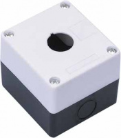 Пост кнопочный КП-101 1 кнопка белый Dekraft 25501DEK