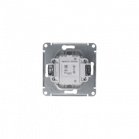 GLOSSA выключатель 1-клавишный механизм сх.1 платина Systeme Electric GSL001211