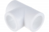 Тройник полипропиленовый PPR 25мм белый Политэк 9000000425