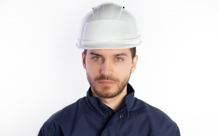 QUARUP4BC Каска защитная QUARTZ UP IV белого цвета с храповым механизмом с вентиляцией Delta Plus 