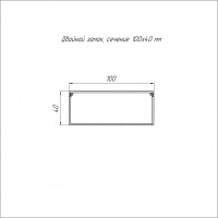 Кабель-канал белый 2-й замок в п/э 100х40 (8 м/уп) Промрукав PR03.0059