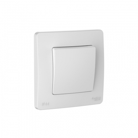 BLANCA С/У IP44 1-клавишный ПЕРЕКЛЮЧАТЕЛЬ (сх.6), 10AX, 250В, БЕЛЫЙ Systeme Electric BLNVS410601