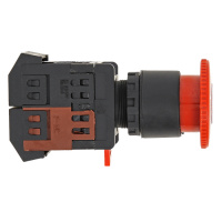 Кнопка AE-22 Гриб поворотная NO+NC EKF Pbn-ae