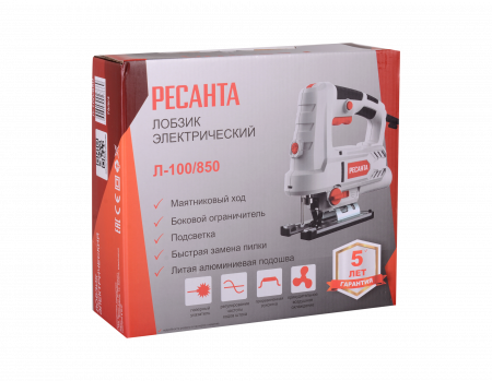 Лобзик электрический Л-100/850 Ресанта 75/9/4