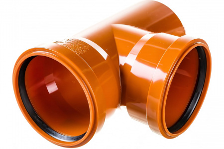 Тройник двухраструбный 87 град. 110 для наружной канализации Ostendorf 220400