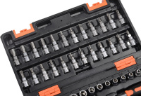 Набор инструментов, 1/4'' , CrV, в кейсе 57 предм'' Вихрь 73/6/7/2