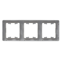 GLOSSA Рамка 3 поста вертикальная перламутр Systeme Electric GSL000607