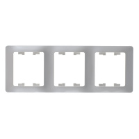 GLOSSA Рамка 3 поста вертикальная перламутр Systeme Electric GSL000607