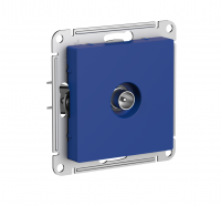 ATLASDESIGN TV РОЗЕТКА оконечная 1DB, механизм, АКВАМАРИН Systeme Electric ATN001191