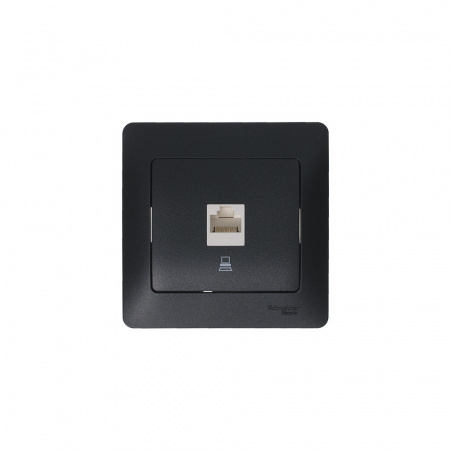 GLOSSA Рамка 1 пост антрацит Systeme Electric GSL000701