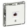W59 Розетка компьютерная скрытая в рамку белая Systeme Electric RSI-152K5E-1-86