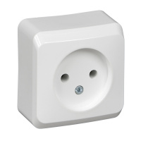 ЭТЮД Розетка наружная без заземления без шторок сосна Systeme Electric PA16-001D