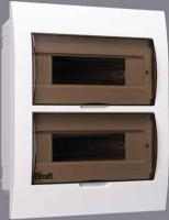 Щит распределительный встраиваемый ЩРВ-П-24 IP41 пластиковый прозрачная дверь Dekraft 31006DEK