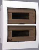 Щит распределительный встраиваемый ЩРВ-П-24 IP41 пластиковый прозрачная дверь Dekraft 31006DEK