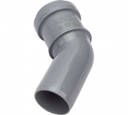 Отвод канализационный 45 град. 32 Политэк 100345