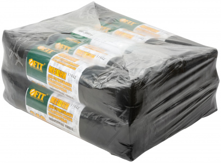 Мешки для строительного мусора, ПВД особопрочные, 240 л, 900х1400 мм, толщина 35 мкм, 10 шт FIT РОС 11942