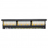 Патч-панель TERACOM PRO 19'' Cat.5E 1U полный экран STP 24 порта RJ-45 Dual IDC с органайзером EKF TRP-PPNL-5ESTP-1U24