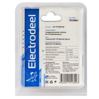 Клемма соединительная  4-контактная (6шт) Elеctrodeel. Диапазон сечений 1.5-4.0 мм2. Номинальный ток/напряжение: 32А/400В.Упаковка: блистер. Electrodeel ED 773-604-b6