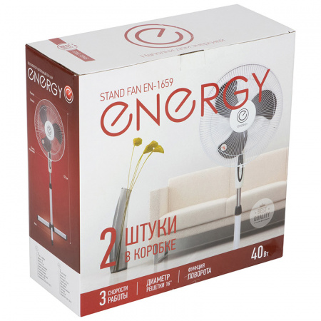 030381 Вентилятор напольный Energy EN-1659 белый Скрап 