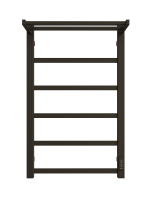 Полотенцесушитель электрический из квадратного профиля Fj plaza neo 80/50 с диммером цвет чёрный матовый ДВИН 4657771770197