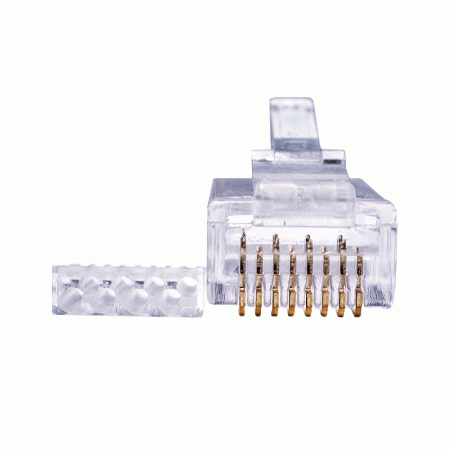 Коннекторы 8P8C (Компьютерные разъемы) U/UTP Cat.6 50U (RJ-45) Уп. 100шт. SUPRLAN 10-0208