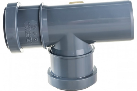 Тройник канализационный 87.5 град. 50 х 50 Политэк 205087