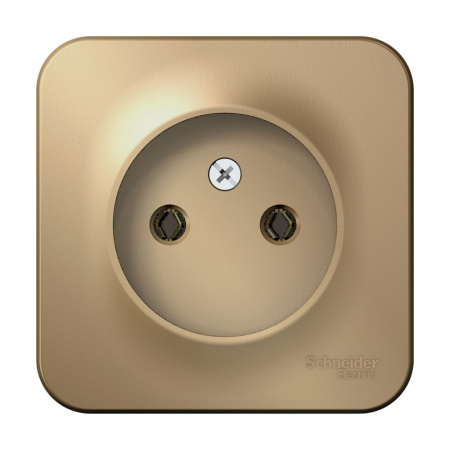 Розетка BLANCA наружная без заземления без шторок с изоляционной пластиной 16А 250В титан Systeme Electric BLNRA000114