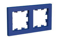 ATLASDESIGN рамка двухпостовая, универсальная, АКВАМАРИН Systeme Electric ATN001102