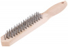 38401 Кордщетка с деревянной ручкой 5-ти рядная КУРС 