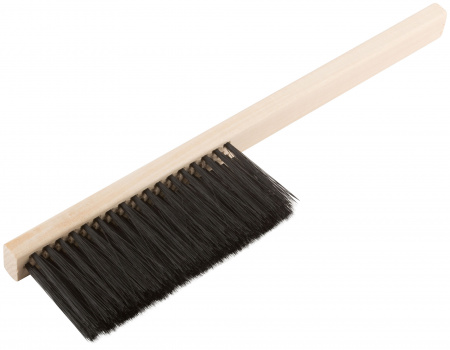 68030 Щетка-сметка, искусств. щетина, деревянная ручка, 3-х рядная 350 мм КУРС РОС 