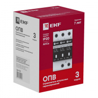 Ограничитель перенапряжений ОПВ-B 3P EKF opv-b3