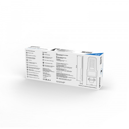 Светильник светодиодный уличный консольный LED ДКУ 30 Вт 3600 Лм 5000К IP65 120-260 В КСС Ш 370х145х45 мм Qplus Gauss GAUSS 629535330