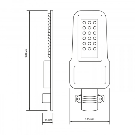 Светильник светодиодный уличный консольный LED ДКУ 30 Вт 3600 Лм 5000К IP65 120-260 В КСС Ш 370х145х45 мм Qplus Gauss GAUSS 629535330