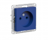ATLASDESIGN РОЗЕТКА без заземления без шторок, 16А, механизм, АКВАМАРИН Systeme Electric ATN001141