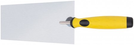 Мастерок нержавеющий, мягкая ручка, Профи, ''трапеция'' 180 мм FIT 05077