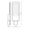 "Светильник Уличный Gauss LED Avenue IP65 546*170*67 150W 15 000lm 5000K 190-250V КСС ""Ш"" 1/5" GAUSS 629534305