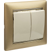 VALENA Выключатель двухклавишный в рамку слоновая кость Legrand 774305