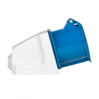 Розетка кабельная 16А 2Р+Е IP44 на поверхность 220В EKF ps-113-16-220