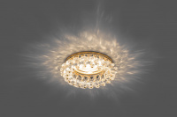 Светильник ИВО-50w 12/220в G5.3 золото с прозрачным стеклом FERON CD4141 зол/прозр. 19287