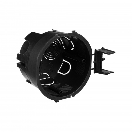 59302 Avanti Подрозеточная коробка для сплошных стен    черная под 2 модуля без винтов DKC 