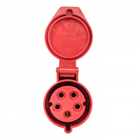 Розетка кабельная 32А 3Р+N+Е IP44 переносная 380В EKF ps-225-32-380