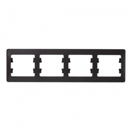 GLOSSA Рамка 4 поста горизонтальная шоколад Systeme Electric GSL000804