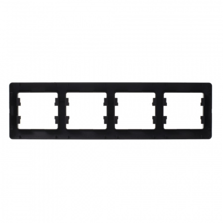 GLOSSA Рамка 4 поста горизонтальная шоколад Systeme Electric GSL000804