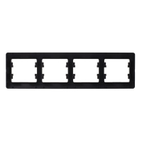 GLOSSA Рамка 4 поста горизонтальная шоколад Systeme Electric GSL000804