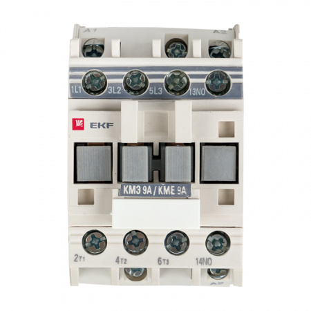 Пускатель магнитный КМЭ 9А катушка управления 220В малогабаритный 1NC EKF ctr-s-9-220-nc