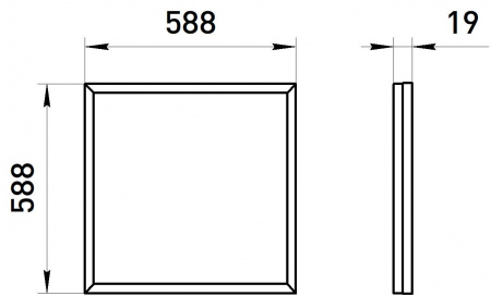 Б0061337 Светильник светодиодный SPO-640-3-4K-32 32Вт 4000К 3200Лм IP40 588х588х19 матовый грильято ЭРА 