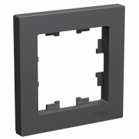 ATLASDESIGN 1-постовая РАМКА, БАЗАЛЬТ Systeme Electric ATN001401